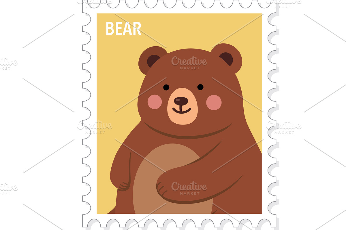Cute Animal Stamps, an Animal Illustration by GennyOnThePaper (Photo 3 of 6)