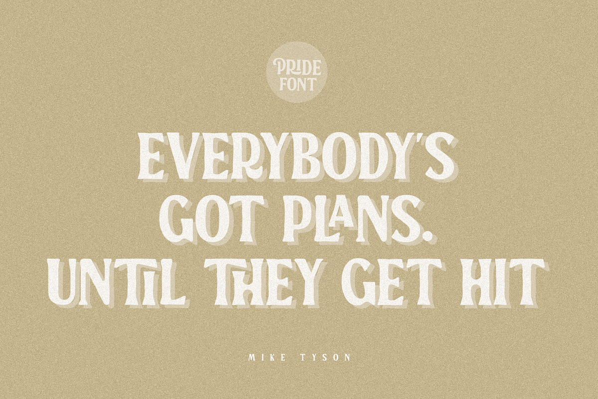Pride – A Groovy Handrawn Retro Seri, a Serif Font by Pen Culture (Photo 4 of 9)
