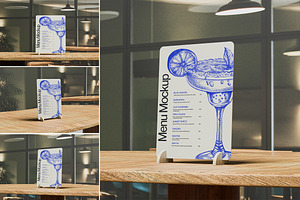 Menu Mockup, an Advertising Mockup by Design Source_