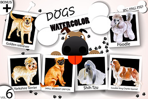Watercolor Dogs - Collection 6 of 12