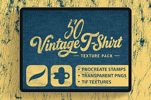 Vintage T-Shirt Texture Pack, a Brush Add-On by PeeperDesignStudio