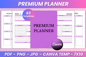 Premium Planner Kdp Interior, a Social Media Template by Ink Gallery