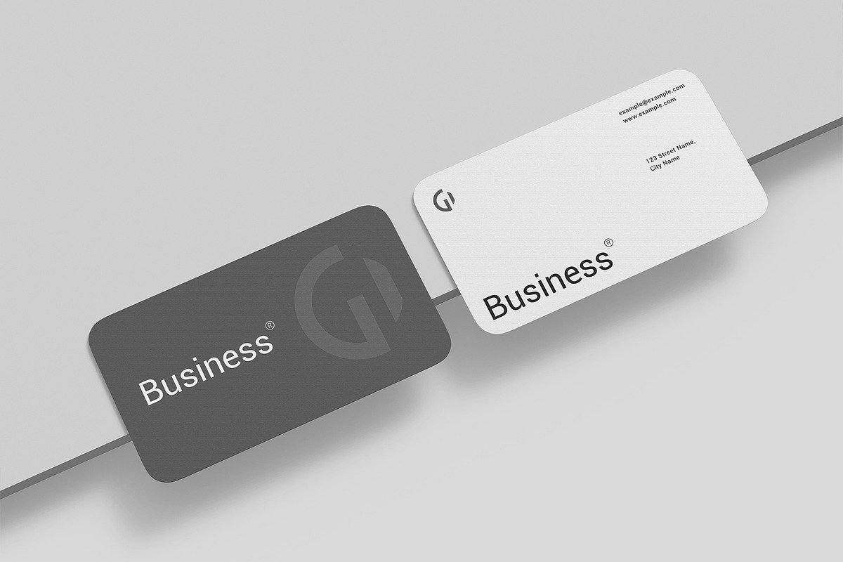 Minimal Business Card Mockup, an Advertising Mockup by graphypix (Photo 3 of 4)