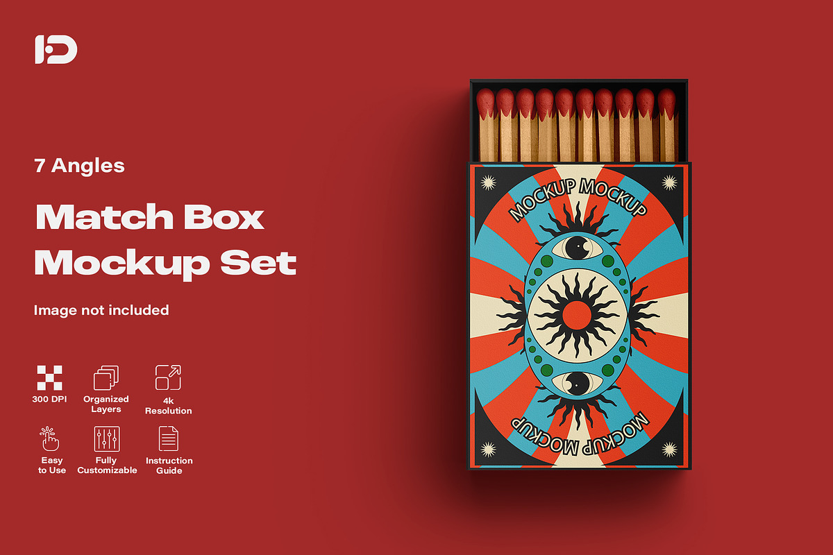 Match Box Mockup Set, a Packaging Mockup by ForgeDesign (Photo 1 of 10)