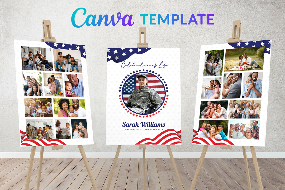 Funeral Photo Sign | Funeral Welcome, a Poster Template by Designscozy (Photo 1 of 6)