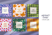 Abstract, doodle card designs set, a Decorative Illustration by Good Studio (Thumbnail 1 of 10)