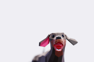 Low Poly Dachshund Dog