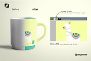 Porcelain Coffee Cups Set Mockup, a Cups & Container Mockup by Designertale (Thumbnail 2 of 12)