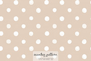 beige polka dot seamless pattern, a Pattern Graphic by Pink Studio Art (Thumbnail 1 of 4)