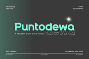 Puntodewa, a Sans Serif Font by twinstd (Thumbnail 1 of 13)