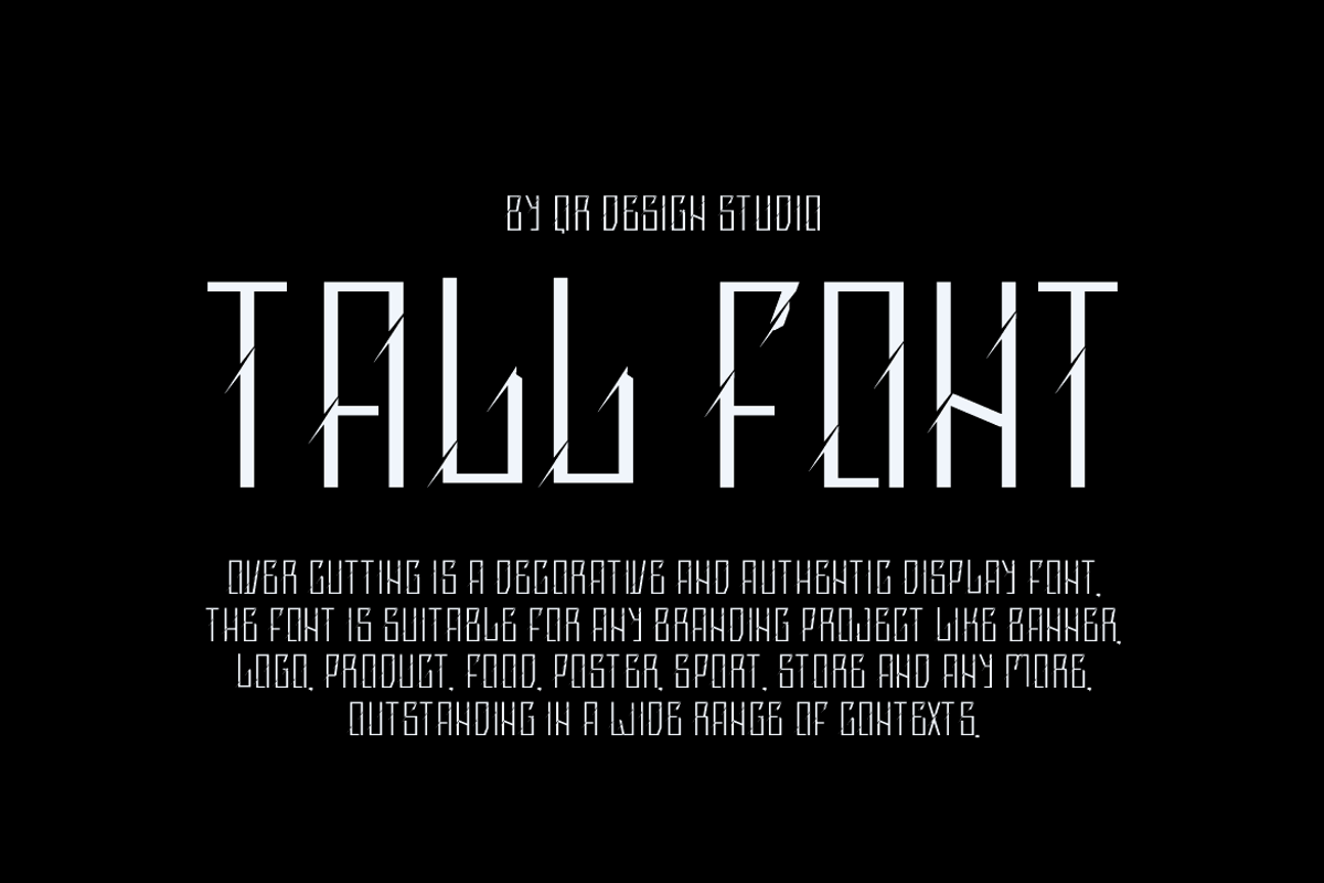 Over Cutting Font, a Blackletter Font by QR Design Studio (Photo 2 of 6)