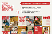 Bold Red Instagram Templates - Canva, a Social Media Template by Of July Studio (Thumbnail 3 of 6)