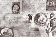 Vintage Letters Overlays, an Illustration by Digital Curio (Thumbnail 2 of 4)