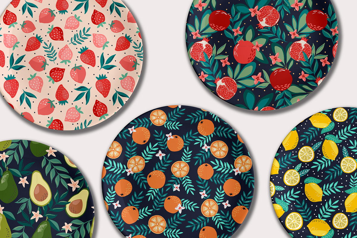 Fruit garden collection, a Decorative Illustration by Cozy pattern shop (Photo 6 of 9)