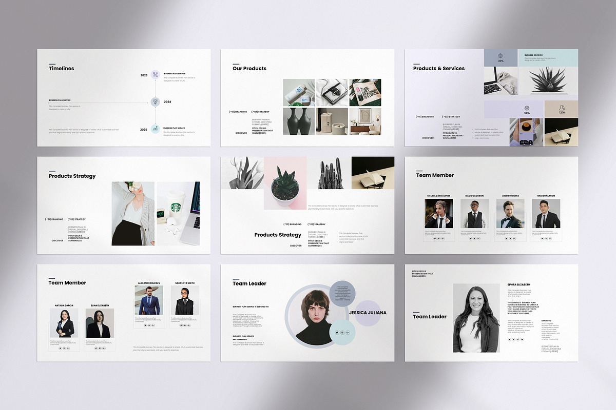 Business Plan Presentation Template, a Presentation Template by Studio Industry (Photo 9 of 11)