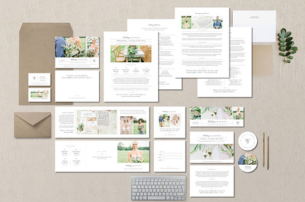 Wedding Planner Marketing Set, a Presentation Template by roselindoco