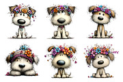 Whimsical Spring Dogs Clipart Bundle, an Illustration by GatewayDesign (Thumbnail 3 of 5)
