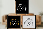 Premium Barber and Salon Brand Logo, a Branding & Logo Template by Mishek Munene (Thumbnail 1 of 9)