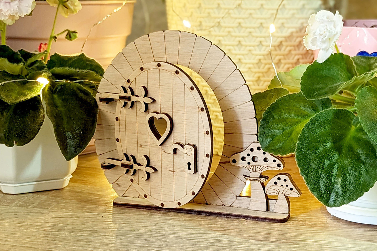 Fairy Door Set - Laser Cut Designs, an Object Graphic by VectorPainter (Photo 3 of 9)