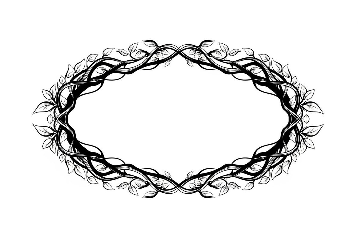 Nature Wreath Frame Vector Bundle, an Illustration by jahid234 (Photo 36 of 51)