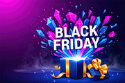 Magical Black Friday Sale Banners, a Finance Illustration by StockVerse Creative (Thumbnail 2 of 4)