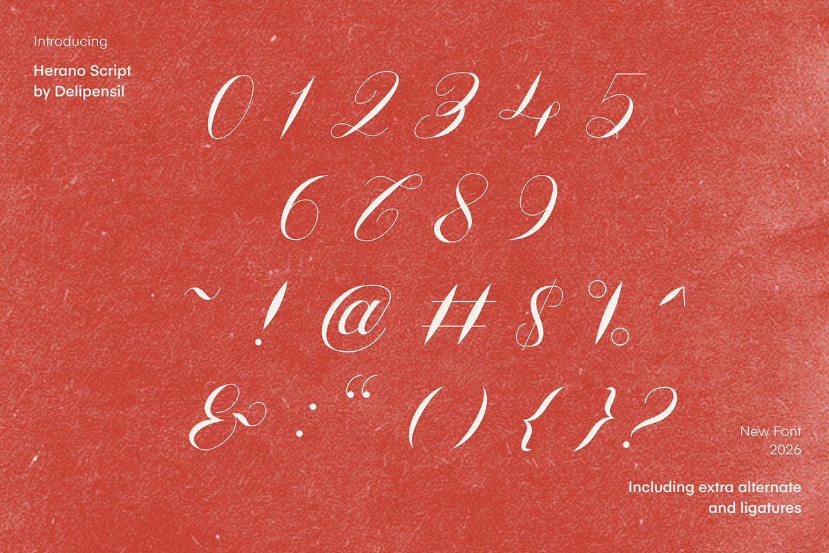 Herano - Elegant Script Font, a Script Font by delipensil (Photo 9 of 10)