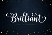 Brilliant Script, a Script Font by Unicode Studio (Thumbnail 1 of 7)