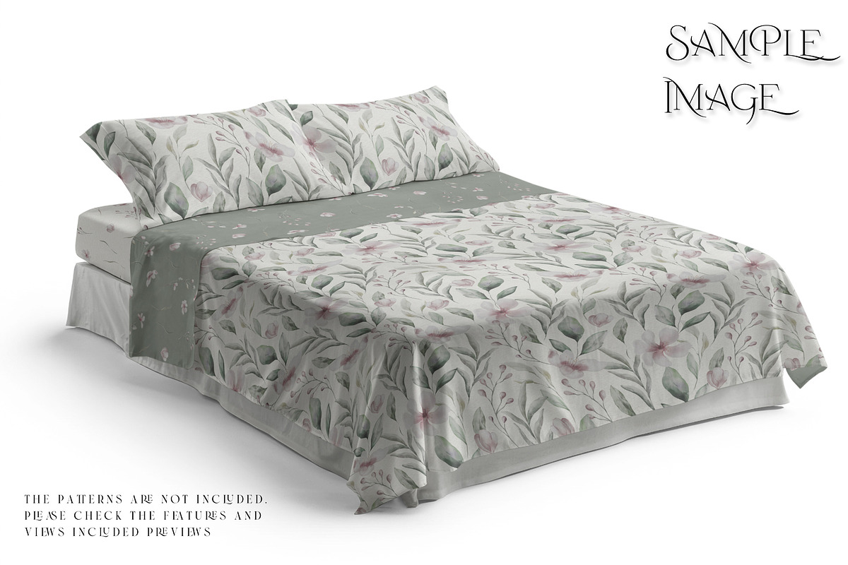 Bedding Flat & Fitted Sheet Mockups, a Product Mockup by mock-ups (Photo 15 of 16)