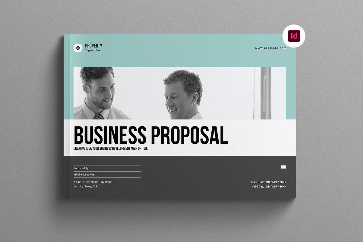 Business Proposal Template Landscape, a Brochure Template by Work-Envance (Photo 1 of 7)