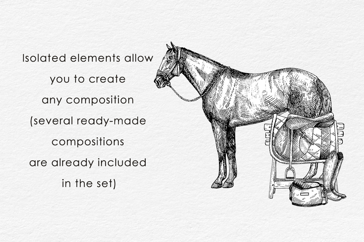 Horse sport vector illustrations, a Sport Illustration by FerroDakora (Photo 3 of 6)