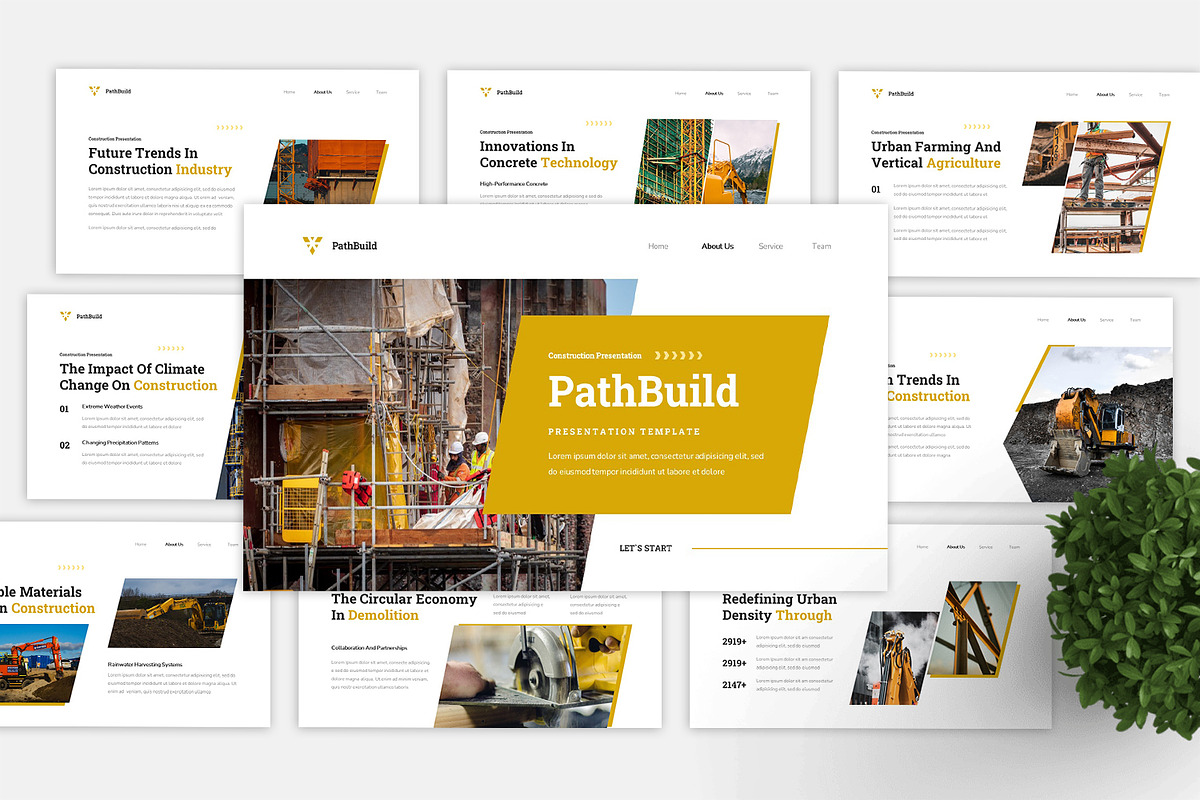 Path Build - Google Slide Template, a Presentation Template by ...