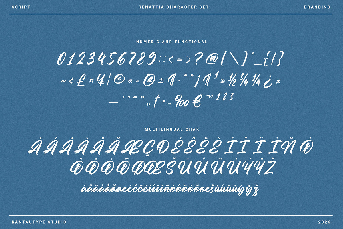 Renattia Branding Script Font, a Script Font by RantautypeStudio (Photo 17 of 17)