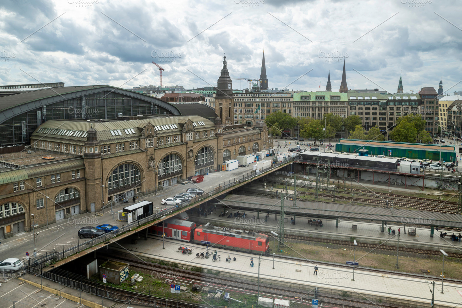 Hamburg, Germany, September 12, 2026 — Elevated view of Hambur, an Architecture Photo by Imaginarium