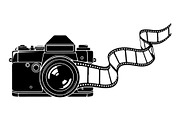 Vintage Camera Film Silhouette, an Object Illustration by yasushie (Thumbnail 21 of 31)