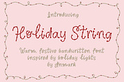 Holiday String - Vintage Dotted Font, a Handwritten Font by AnMark (Thumbnail 1 of 10)