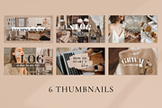 Brown YouTube Branding Kit, a Social Media Template by ShopRShop (Thumbnail 3 of 7)