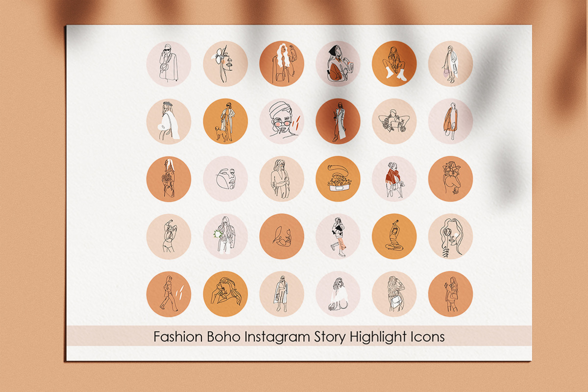 Boho Instagram Story Highlight Icons, a Social Media Template by velychko.ua (Photo 10 of 11)