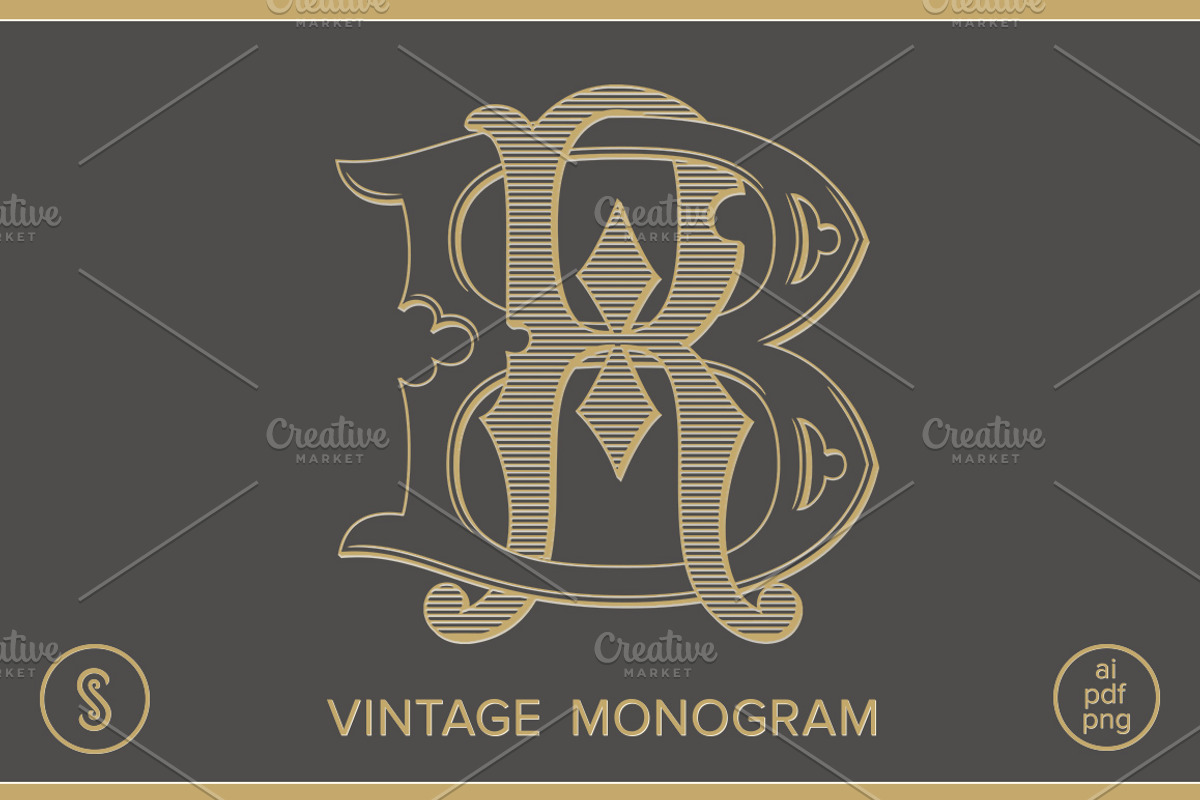 BR Monogram RB Monogram, an Illustration by Shuler Studio