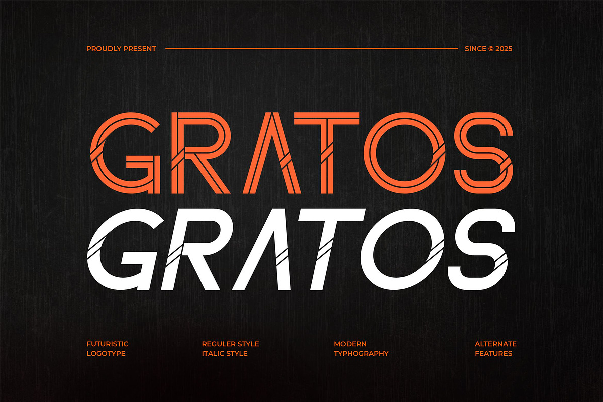Gratos || Modern Sans Serif Font, a Sans Serif Font by Ermedia Studio (Photo 1 of 10)