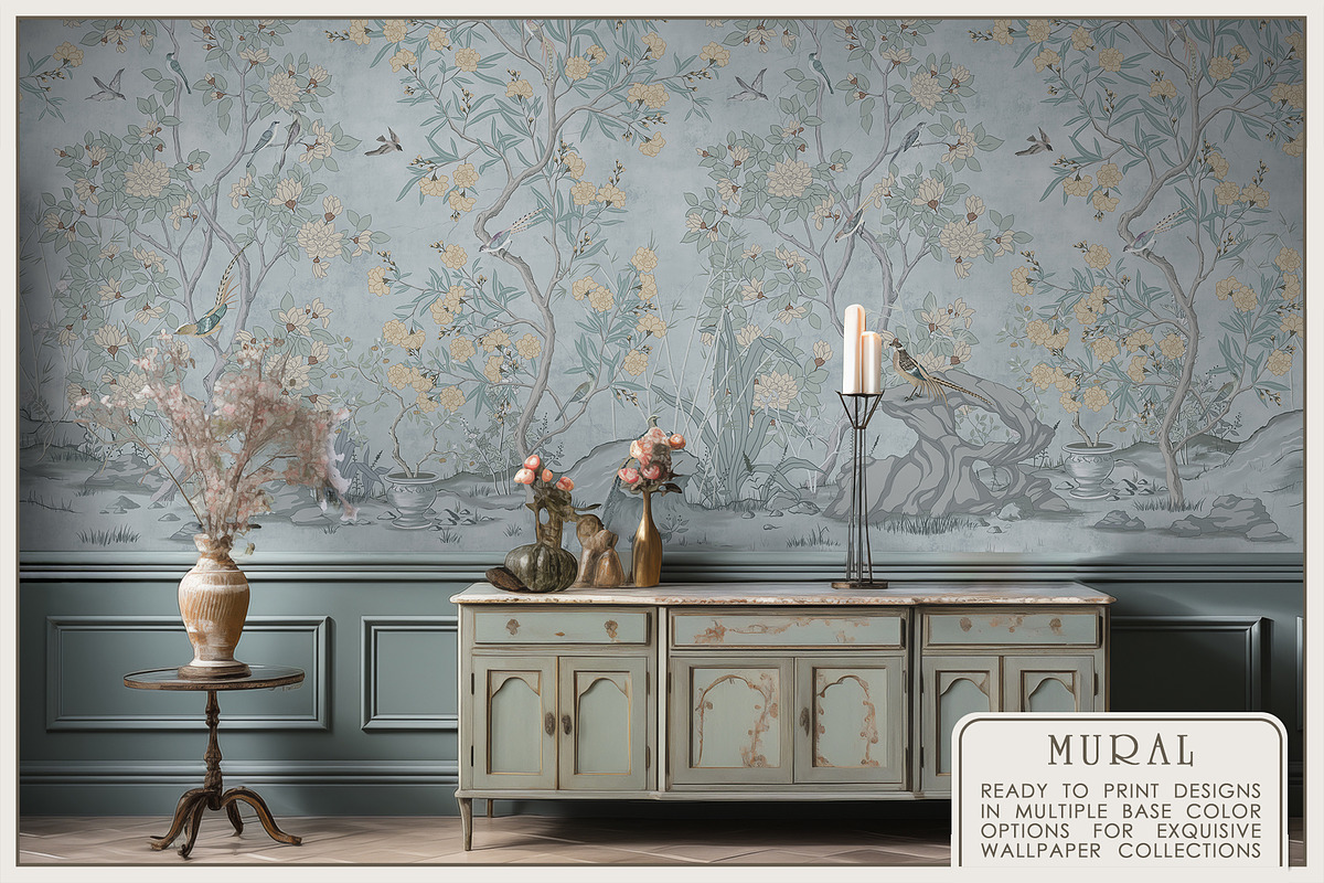Fresco collection Chinoiserie, a Wallpaper Graphic by Natalia0307 (Photo 4 of 11)