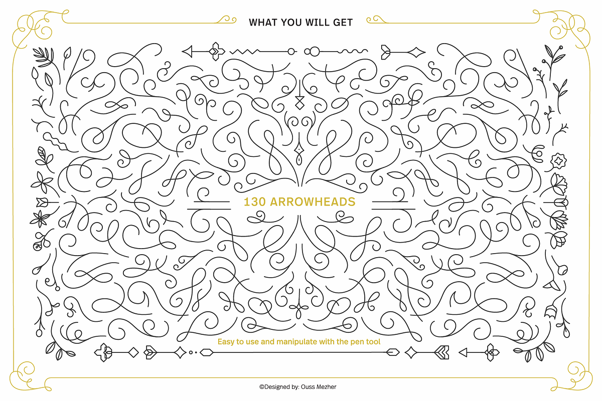 Arrowheads Ornaments for Ai, a Graphic by Ouss Mezher (Photo 3 of 16)