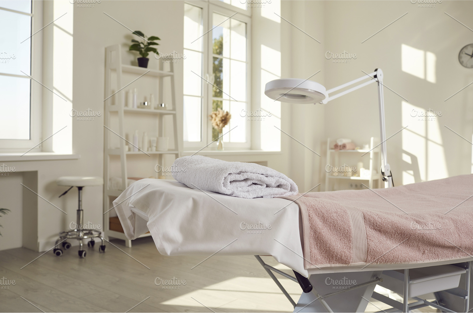 Empty interior of spa room or beauty, a Health & Medical Photo by StudioRomantic