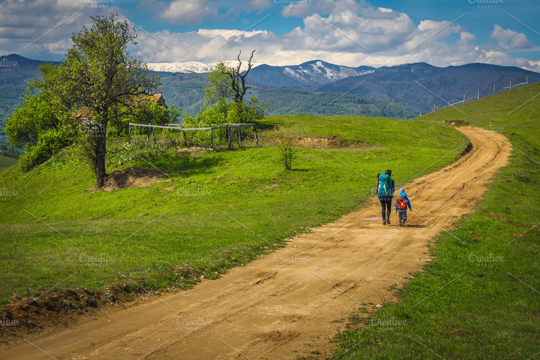 Rural road and small ranch in Holbav, a Sports & Recreation Photo by Alpine Dreams