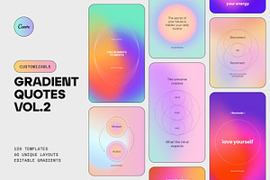 CANVA Aura Gradient Quotes BUNDLE