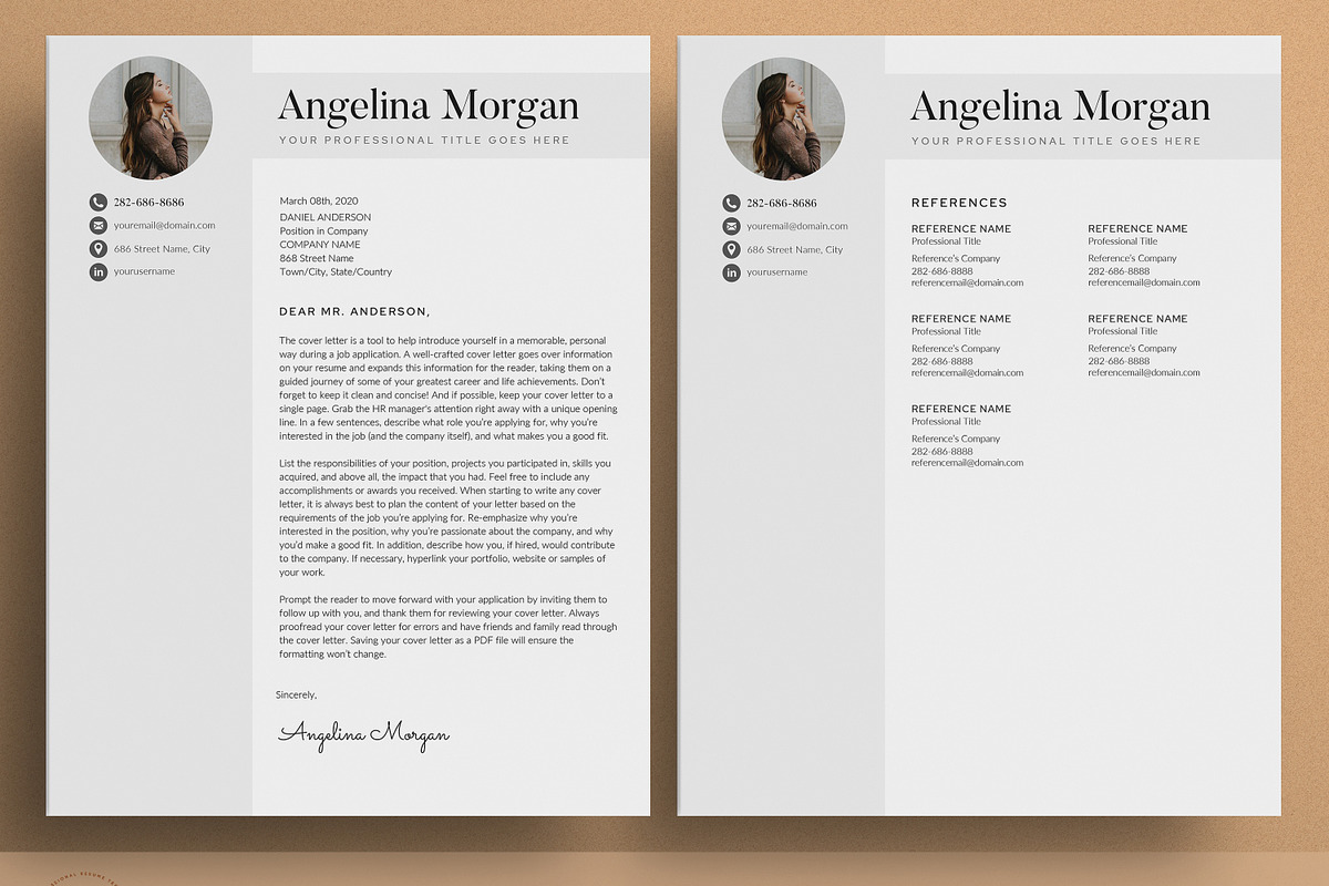 Resume/CV - The Angel, a Resume Template by CreativeLandStudio (Photo 6 of 10)