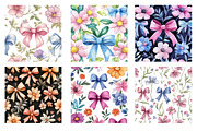 Spring Summer Floral Flowers Pattern, an Illustration by SinaCreation (Thumbnail 2 of 5)