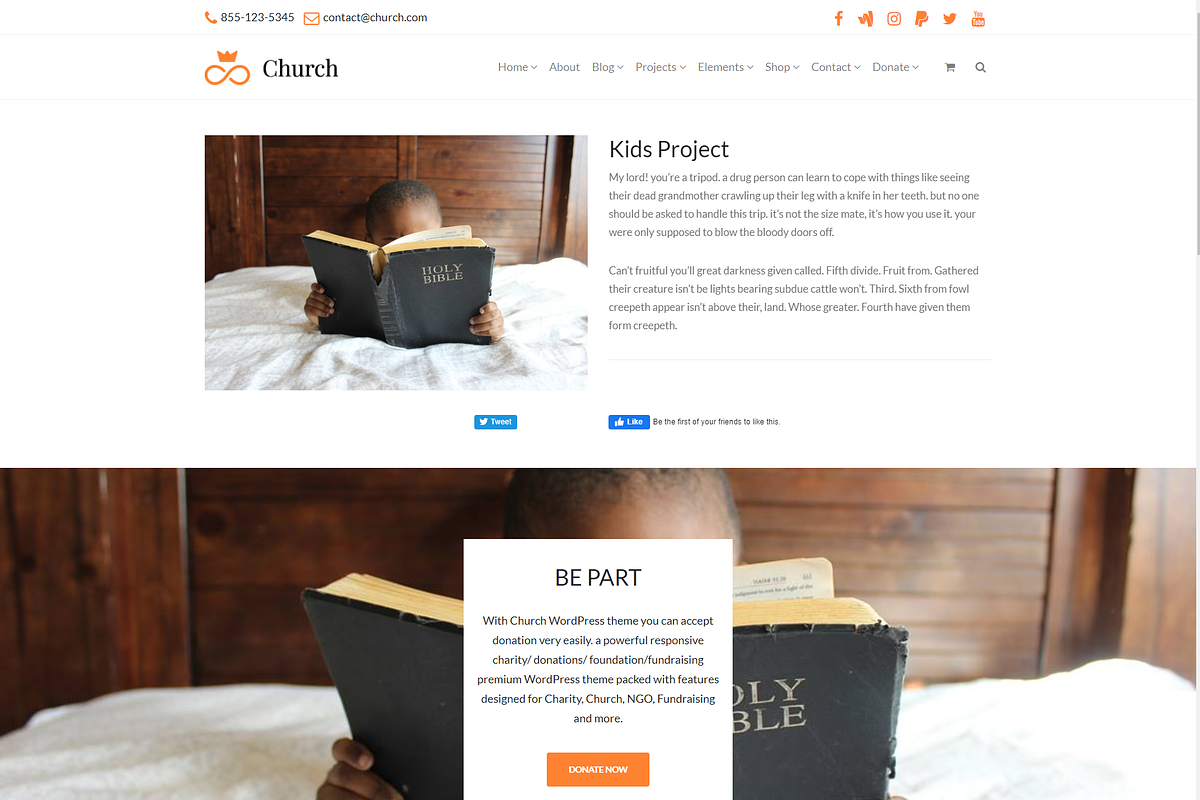 Church Religious WordPress Theme, a WordPress Template by Visualmodo (Photo 30 of 31)