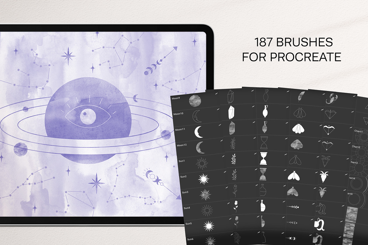 Procreate & Photoshop Brushes Bundle, a Brush Add-On by NinaFedorova (Photo 5 of 11)