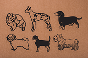 Vintage Dog Doodles Mega Bundle, an Illustration by duka (Thumbnail 11 of 19)