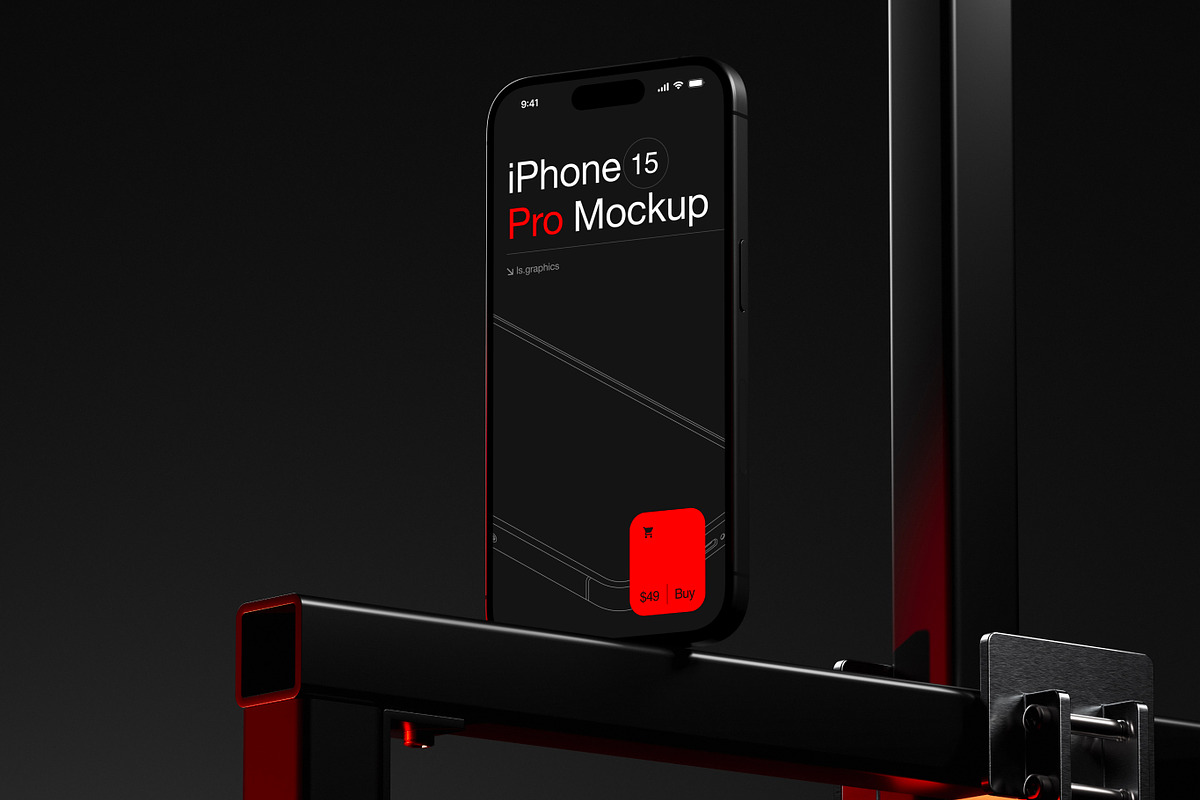 M-Mockups: Apple Devices, an iPhone Mockup by ls.graphics (Photo 3 of 9)